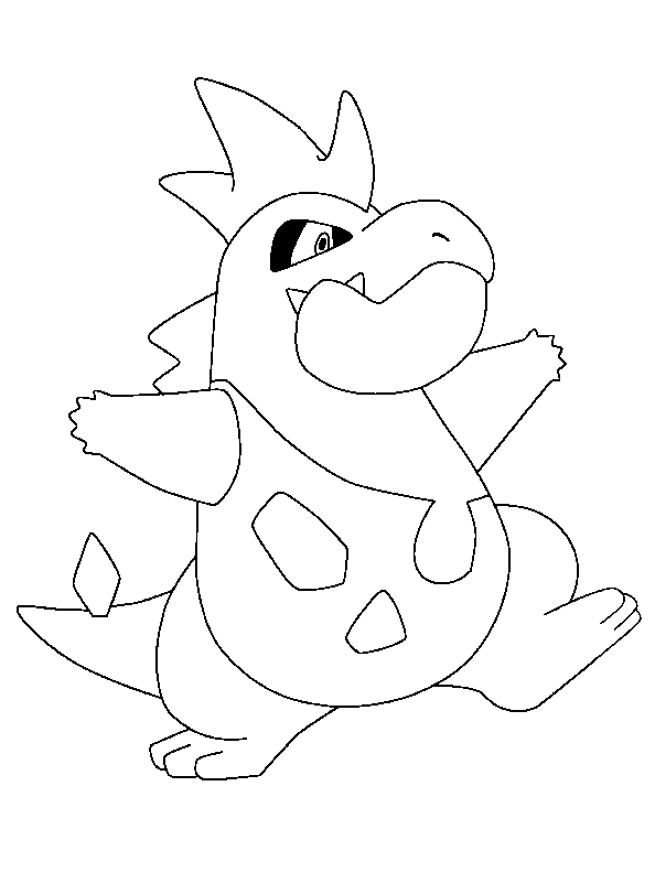 Plansa de colorat cu Pokemon 31 25